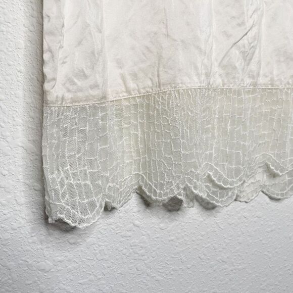 The Kooples Women’s Off White 100% Silk Scallop Blouse Size S - Picture 3 of 10